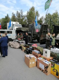 Заместитель руководителя Тюменского МТУ Росавиации Эдуард Скрипнюк принял участие в мероприятии Народного фронта «Все для Победы» по отправке техники  и оборудования, необходимой бойцам на фронте.